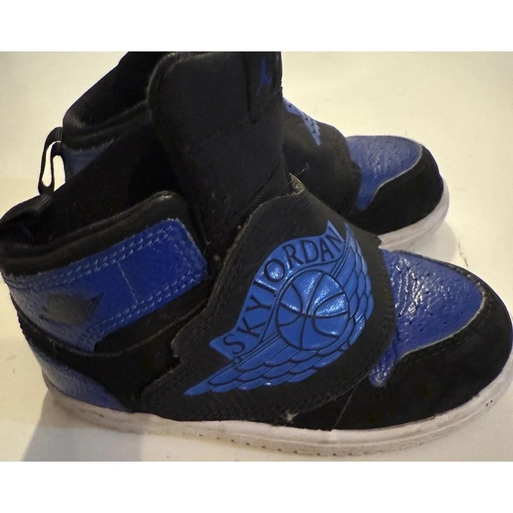 Nike Sky Jordan 1 TD Hyper Royal Blue BQ7196-004 Little Kids/Toddler‎ Size 8C